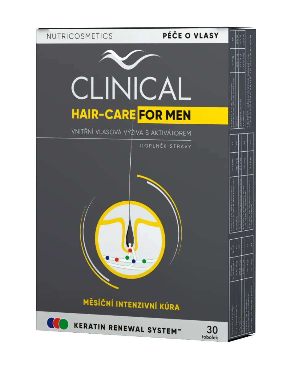 Clinical Hair-Care FOR MEN měsíční kúra 30 tobolek