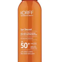 KORFF Sun Secret Tělové mléko ve spreji SPF50+