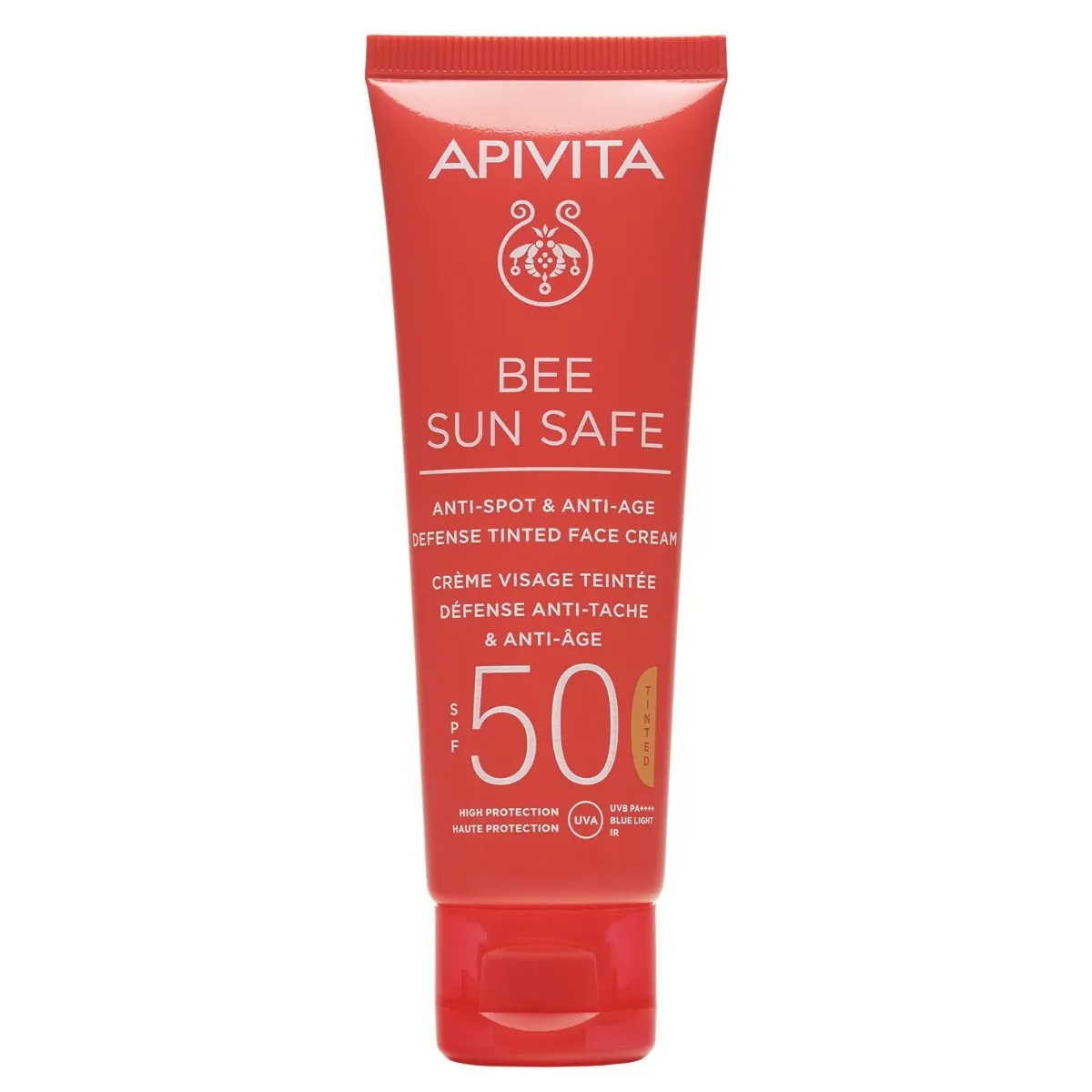APIVITA Bee Sun Safe Anti-Spot Anti-Age SPF50 tónovaný krém 50 ml