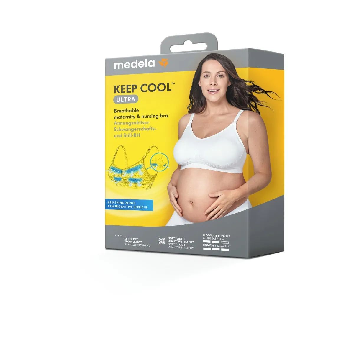 Medela Keep Cool™ Ultra vel. L těhotenská a kojicí podprsenka bílá