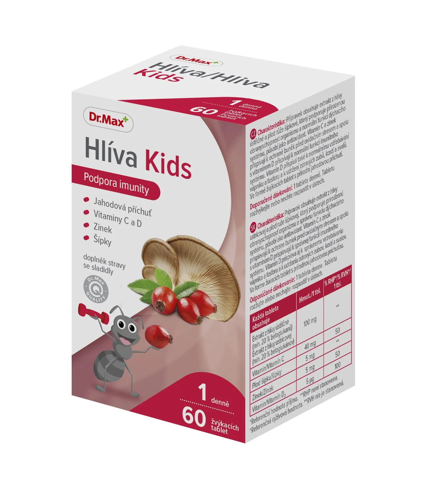Dr. Max Hlíva Kids 60 žvýkacích tablet