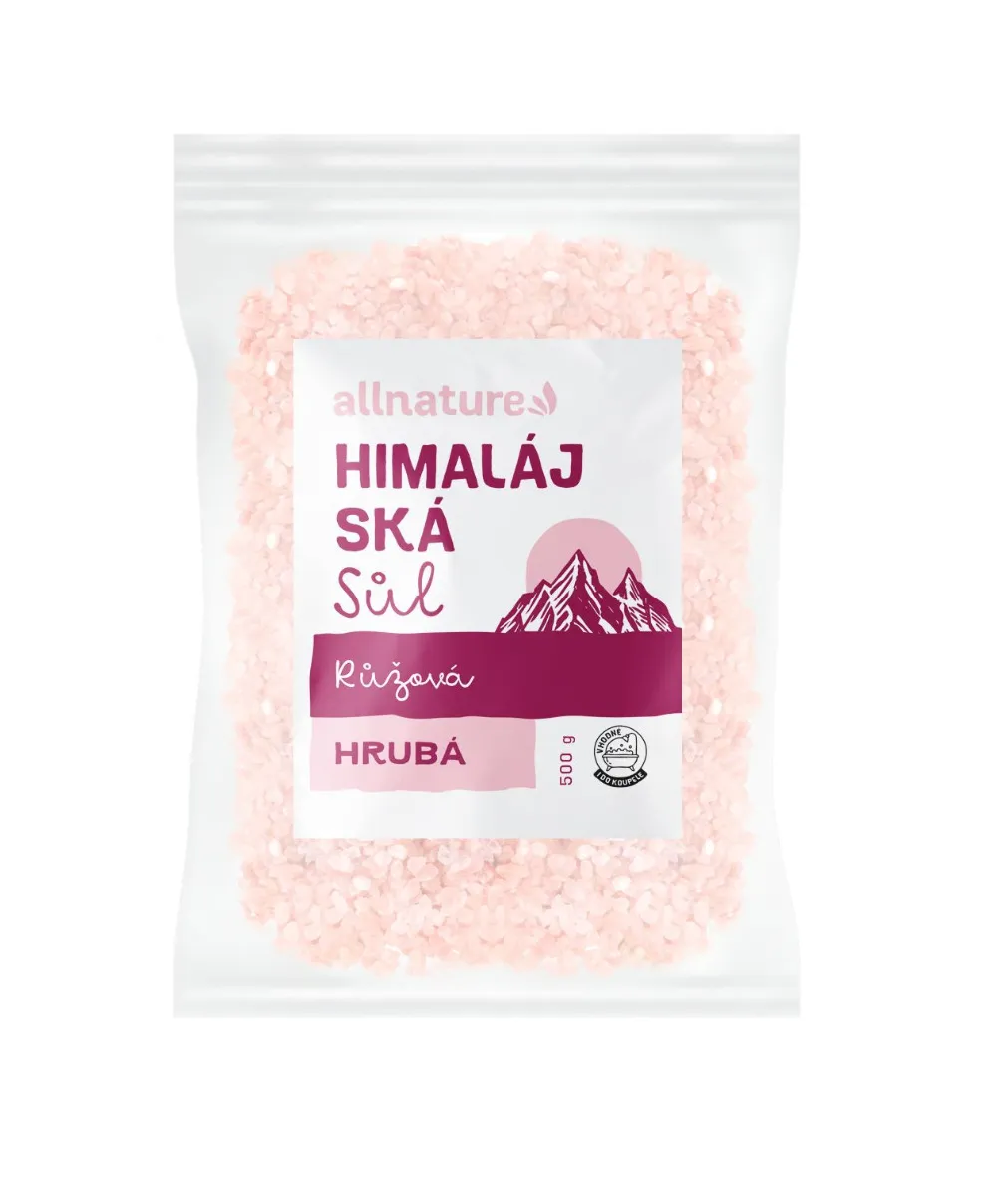 Allnature Himalájská sůl růžová hrubá 500 g