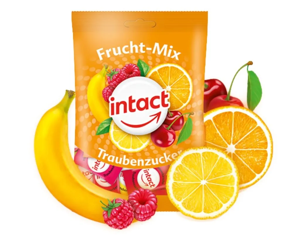 Intact Hroznový cukr Ovocný mix sáček 100 g