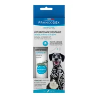 Francodex Dental Kit zubní pasta a kartáček pro psy