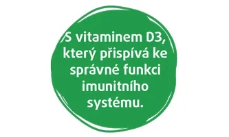 S vitaminem D3, který přispívá ke správné funkci imunitního systému