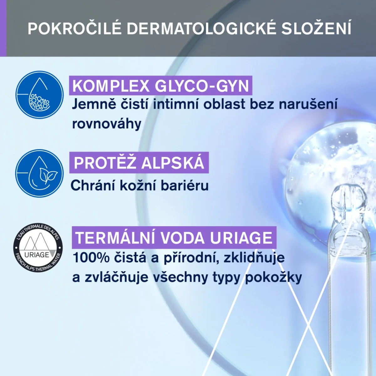 Uriage Gyn-phy Osvěžující mycí gel na intimní hygienu 200 ml