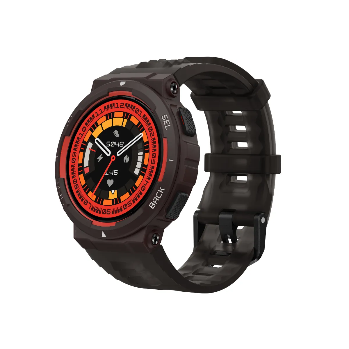 Amazfit Active Edge Lava Black chytré hodinky