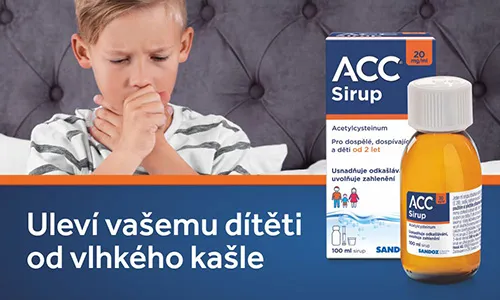 ACC® Sirup 20 mg/ ml 100 ml uleví vašemu dítěti od vlhkého kašle