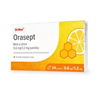 Dr. Max Orasept med a citron 0,6 mg/1,2 mg
