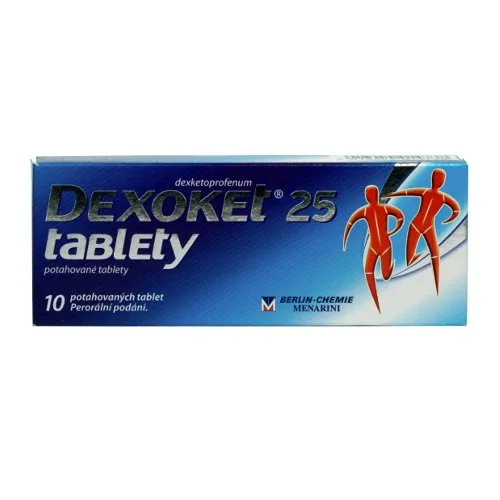 Dexoket 25 mg 10 tablet