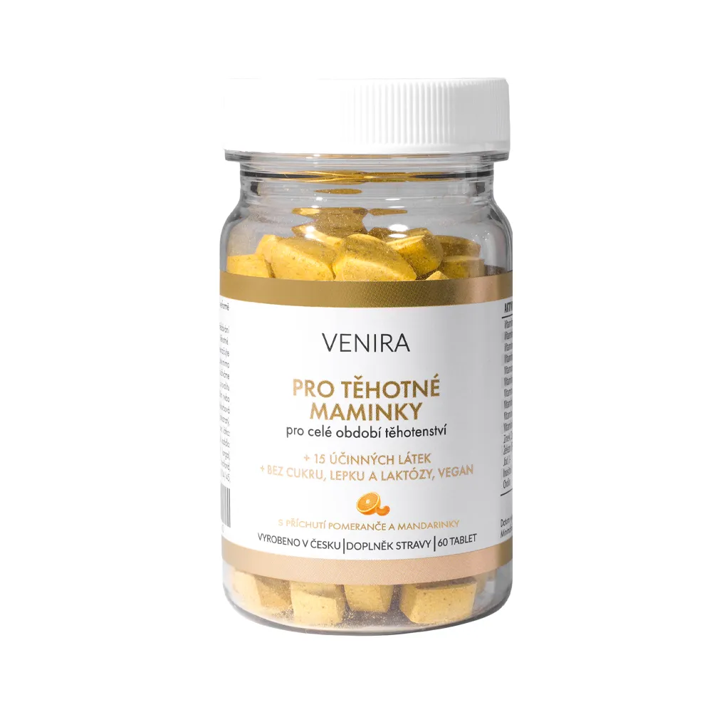Venira Pro těhotné maminky 60 tablet pomeranč a mandarinka