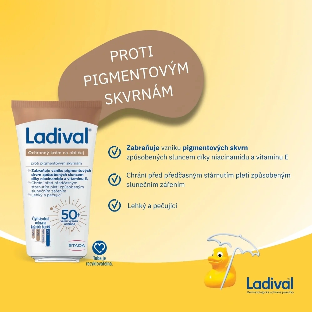 Ladival Na obličej proti pigmentovým skvrnám OF50+ krém 50 ml