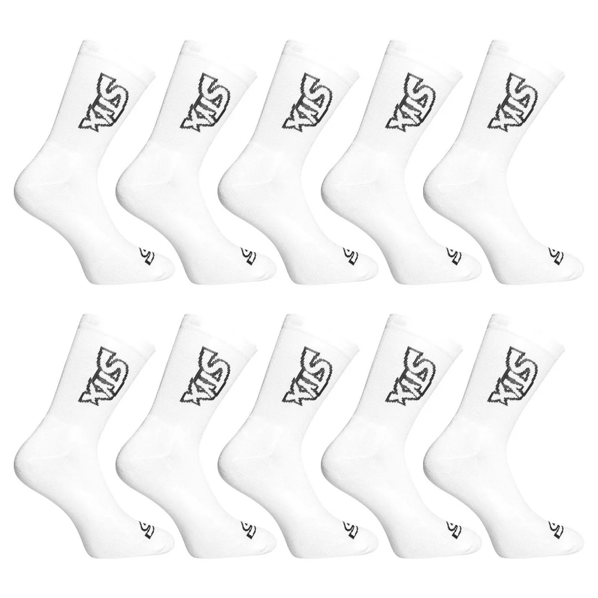 Styx 10PACK ponožky vysoké bílé (10HV1061) S