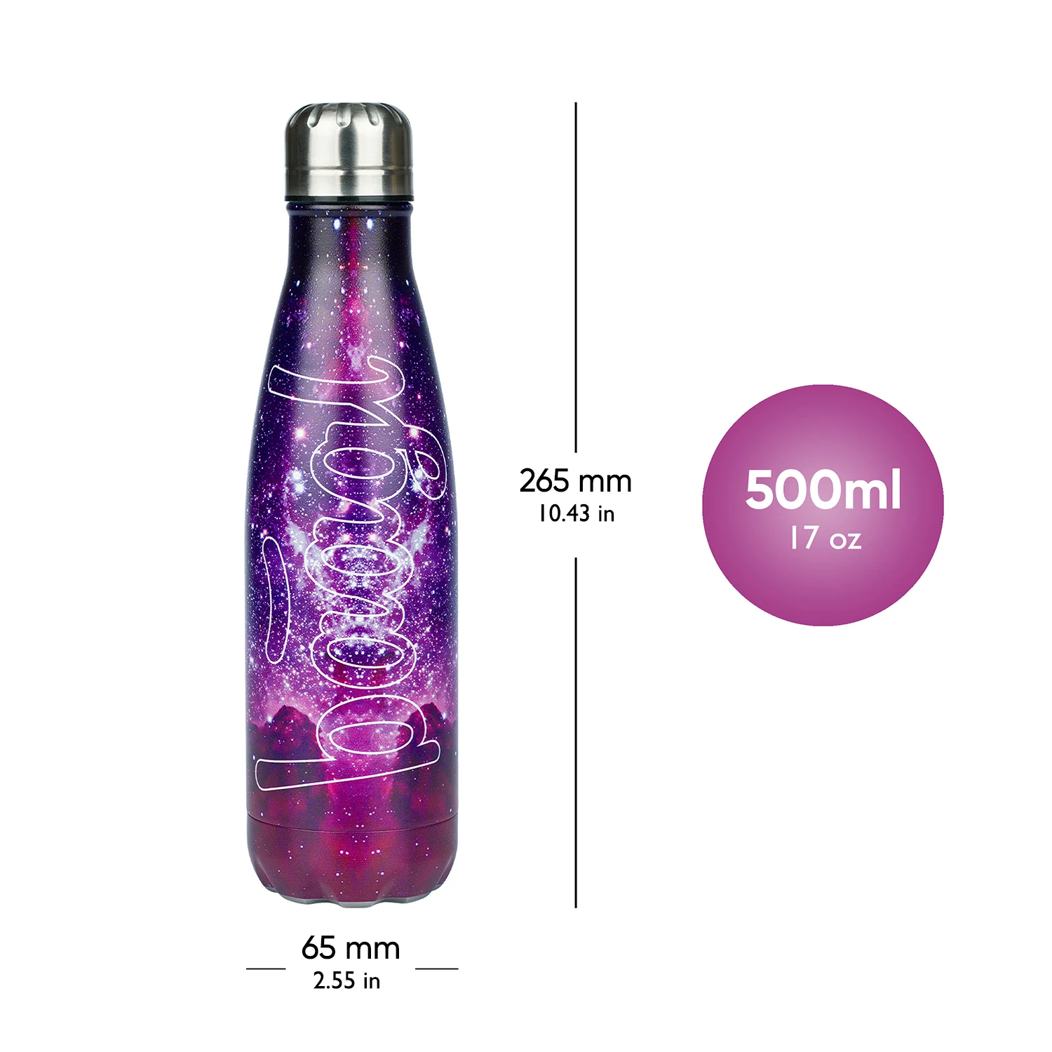 Baagl Termoláhev s kovovým víčkem Galaxy, 500 ml