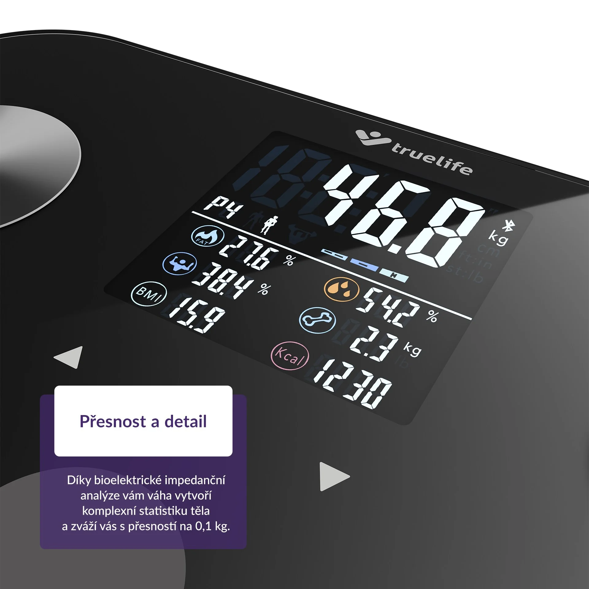 Truelife FitShape S6 BT osobní váha černá