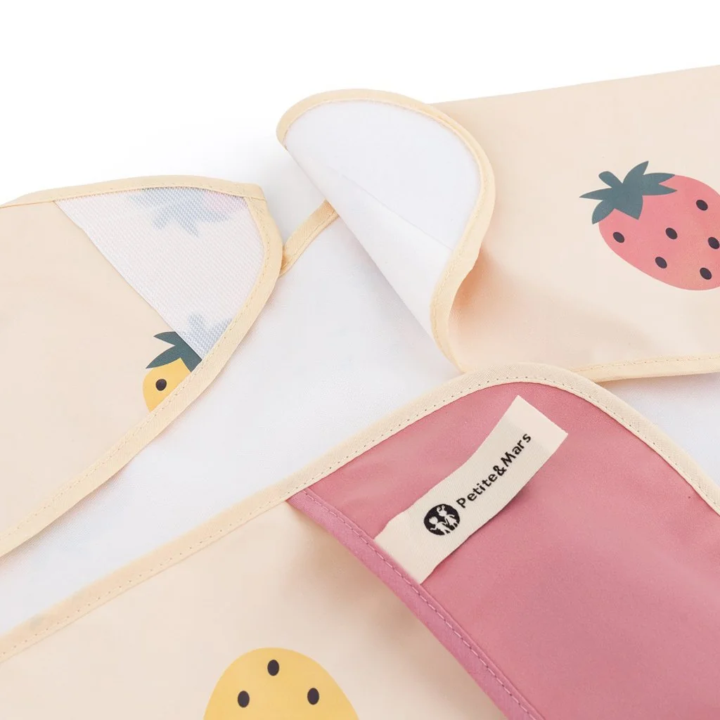 Petite&Mars Bryndák s dlouhým rukávem Ben Beige Strawberies 
