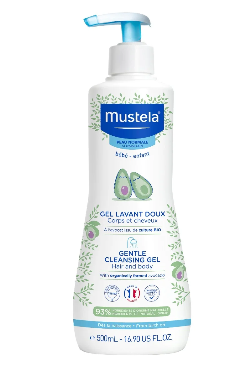 Mustela Kosmetická taška Vanity Pastel s produkty péče o miminko 3 ks