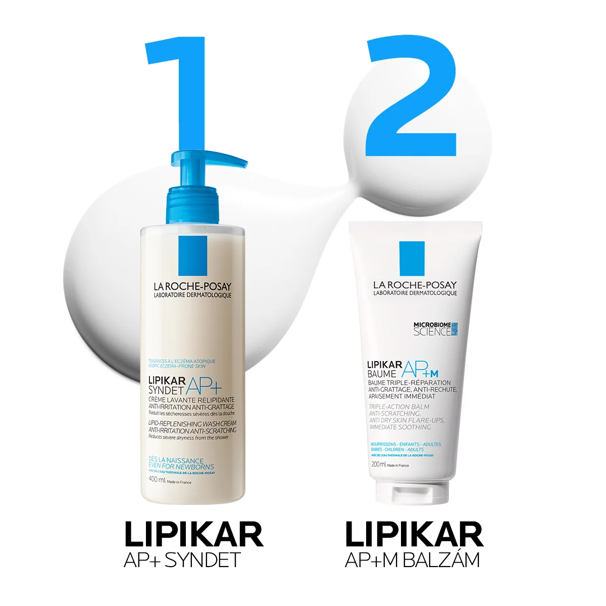 La Roche-Posay Lipikar Syndet AP+ čisticí krémový gel 400 ml