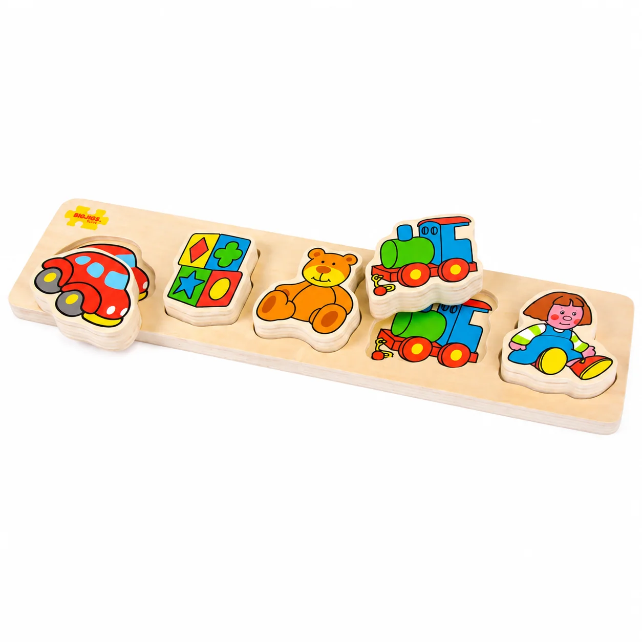 Bigjigs Toys Dřevěné vkládací puzzle hračky