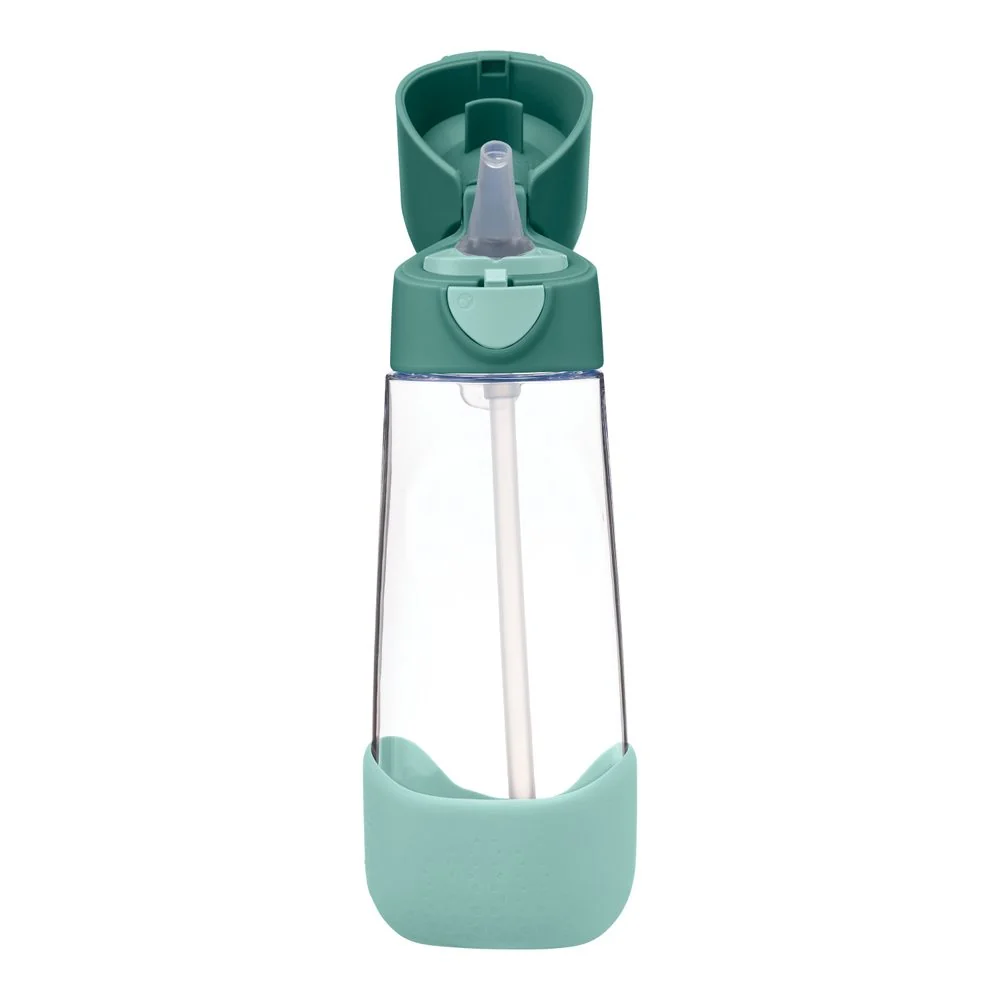 B.BOX Lahev na pití s brčkem 600 ml - emerald forest