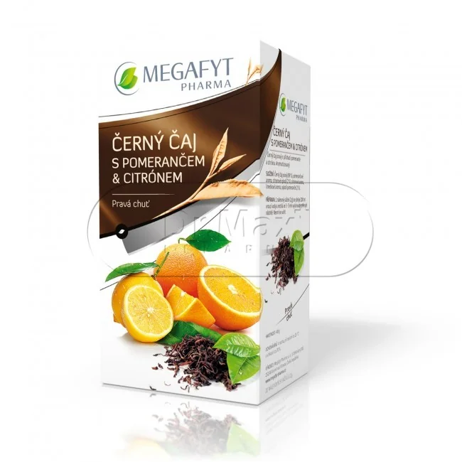 Megafyt Černý čaj s pomerančem a citrónem n.s.20x2g