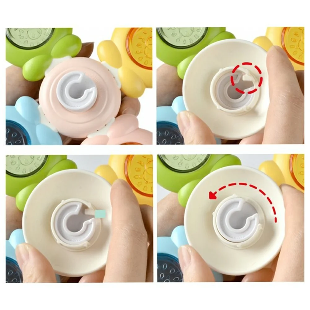 Woopie Senzorická hračka spinner - včela, kuře, králík