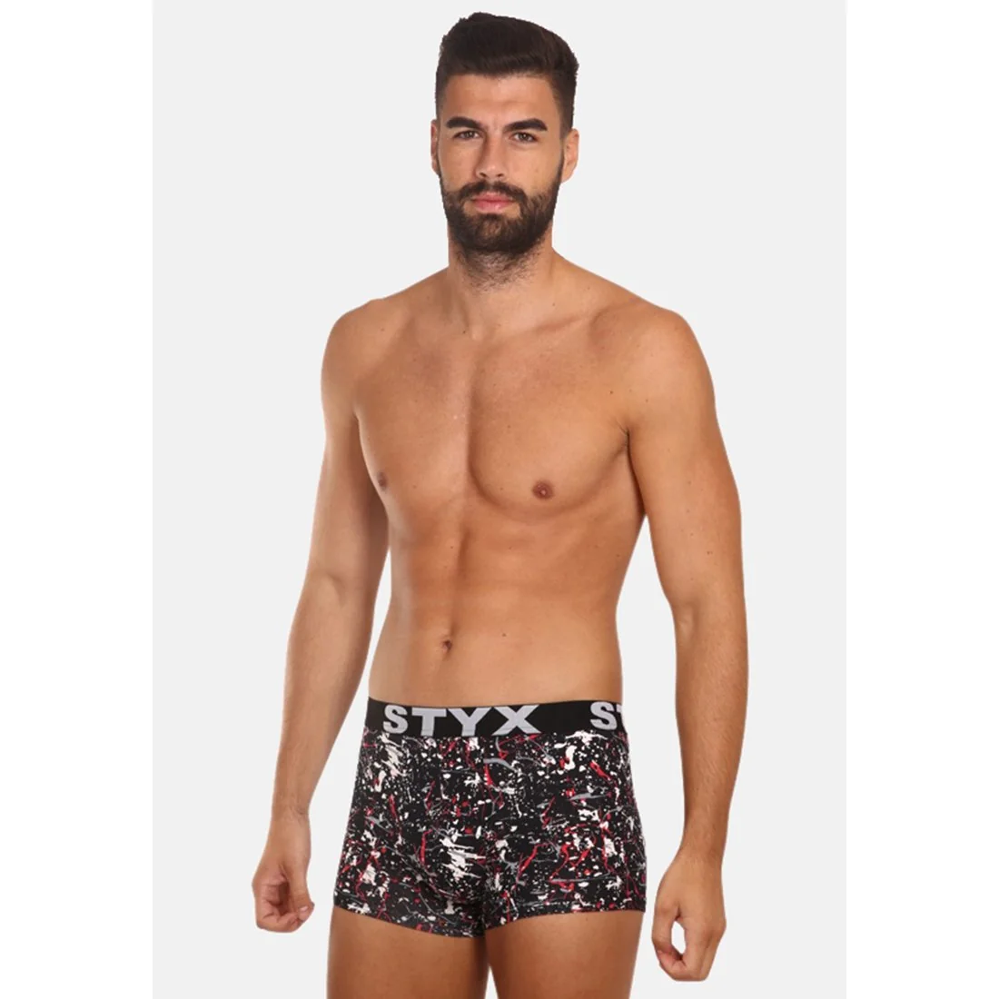 Styx Pánské boxerky art sportovní guma nadrozměr Jáchym (R850) 4XL