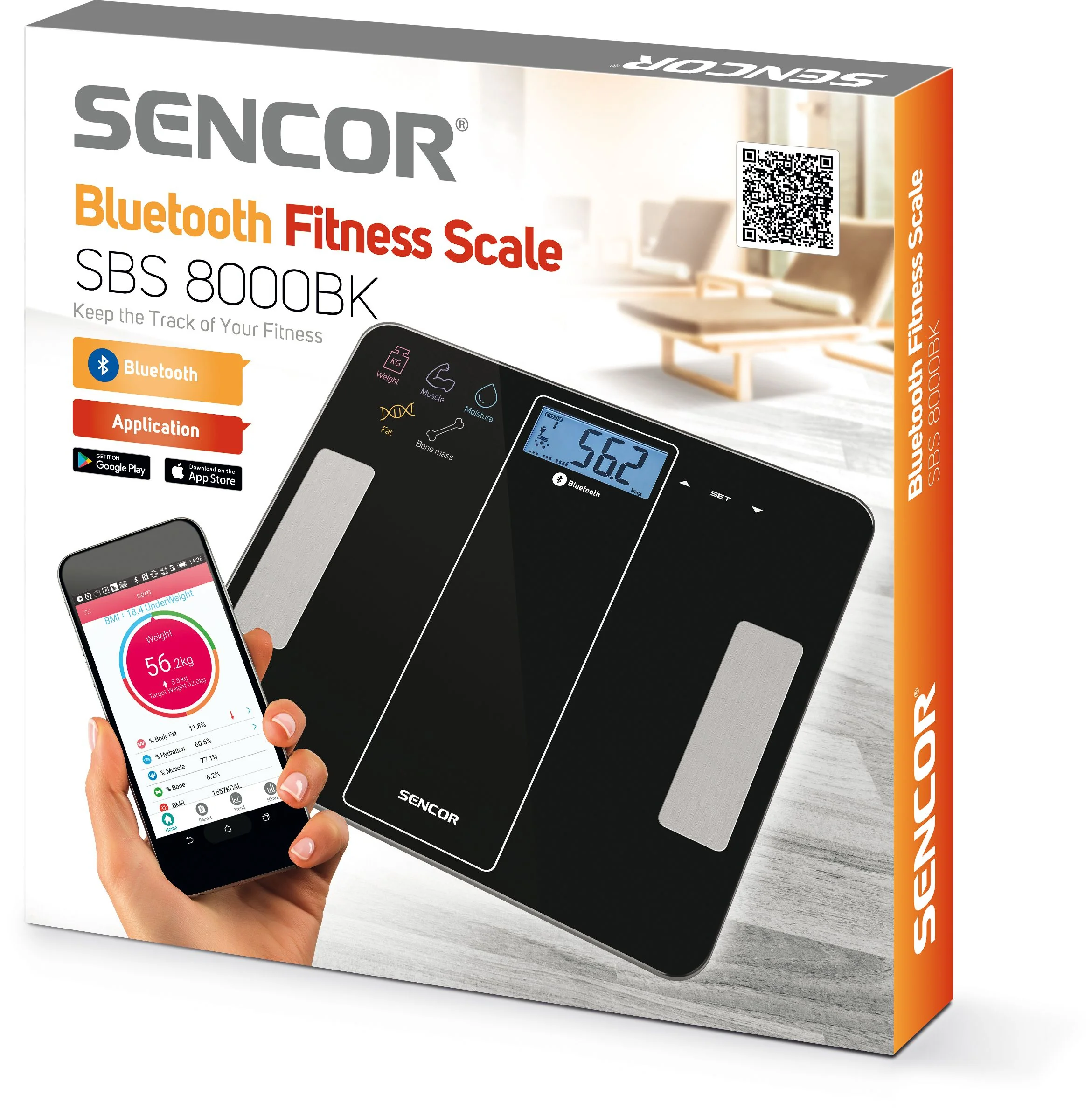 SENCOR SBS 8000BK osobní váha