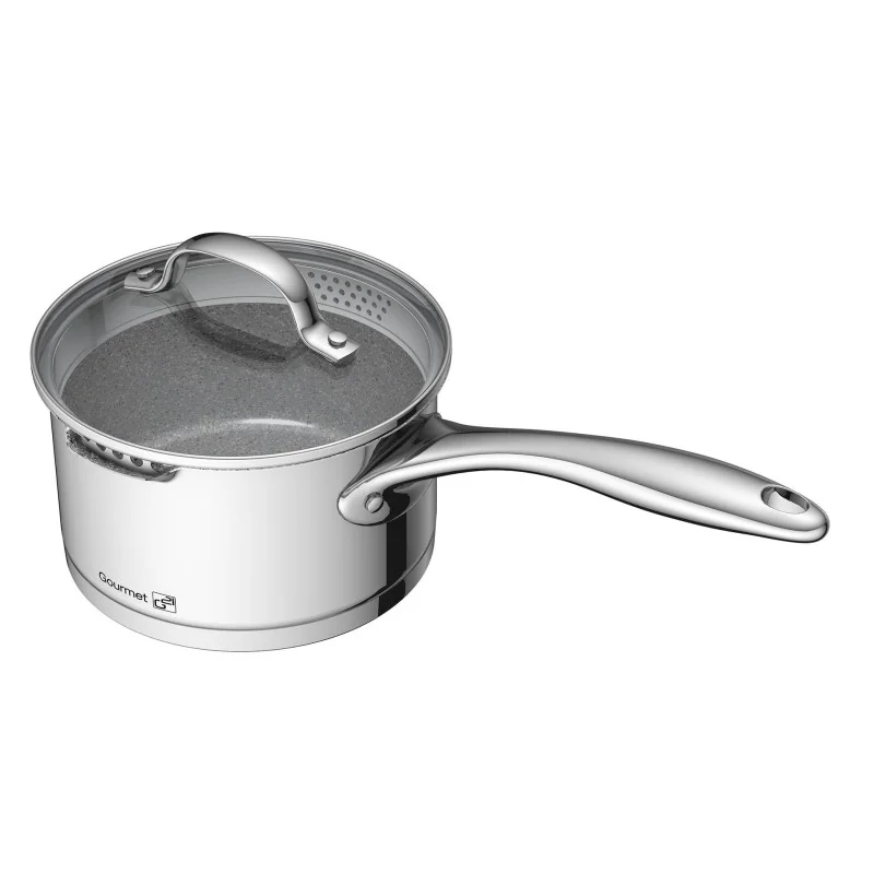 G21 Sada nádobí Gourmet Miracle s cedníkem 9 dílů, nerez/greblon 