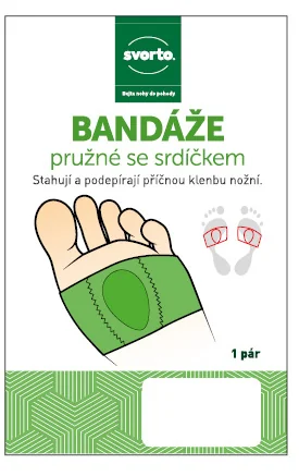 Svorto 048 Bandáže pružné se srdíčkem vel. 40–41 1 pár