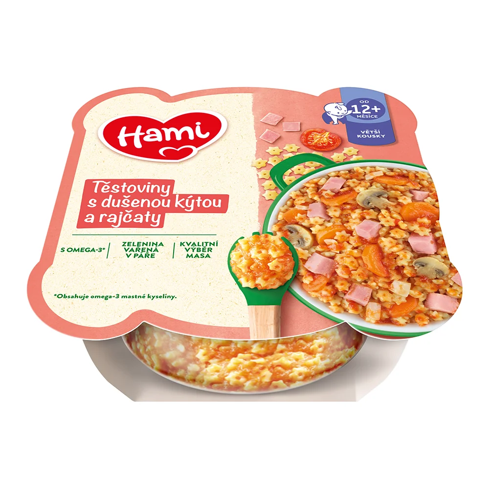 Hami Těstoviny s dušenou kýtou a rajčaty 230 g