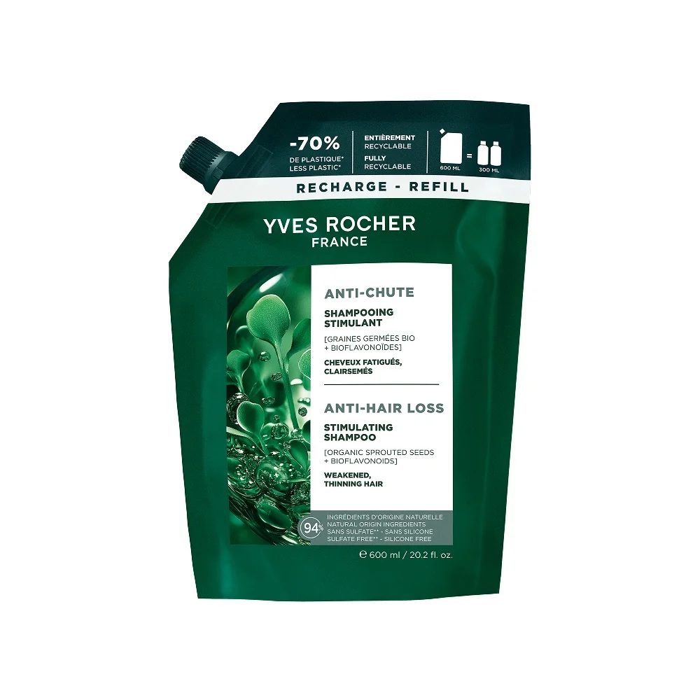 Yves Rocher Haircare Botanical Solutions Šampon na podporu růstu vlasů náplň 600 ml