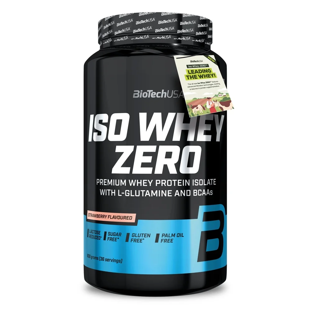 BioTech USA Iso Whey Zero jahoda 908 g