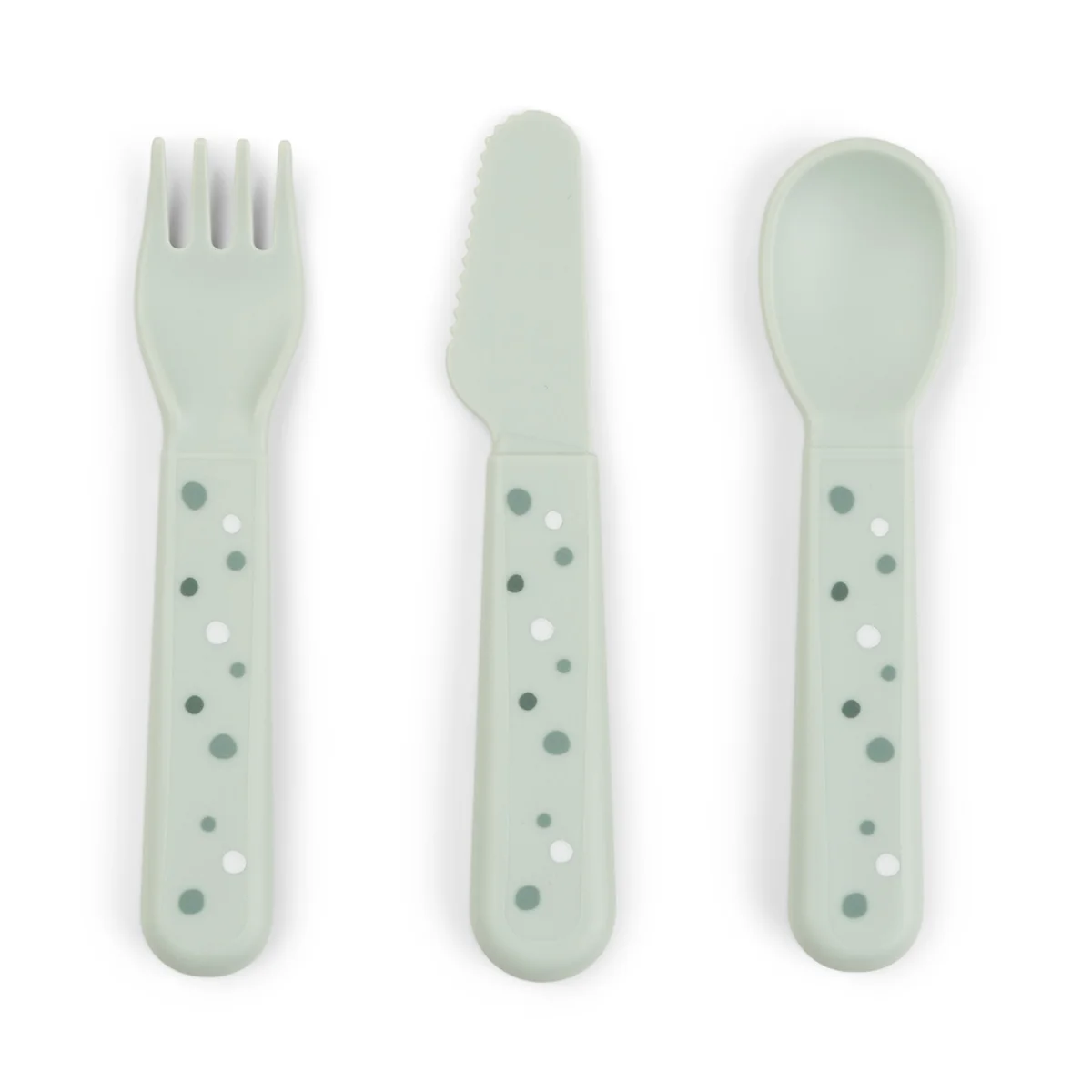 Done by Deer příborový set Foodie Happy dots, zelený