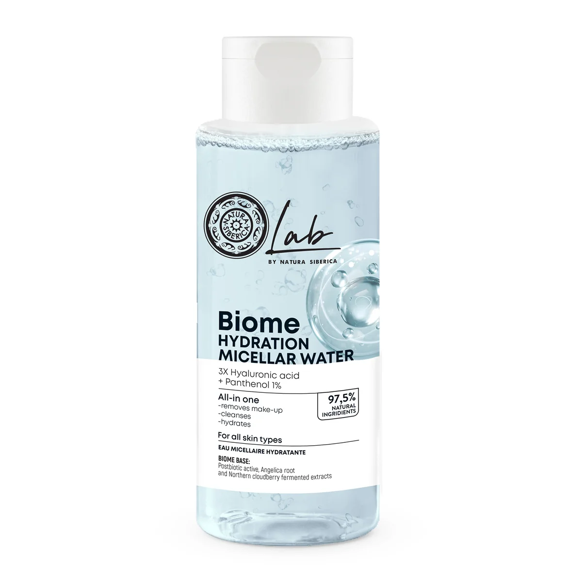 Natura Siberica Lab Biome Hydration Micelární voda 400 ml