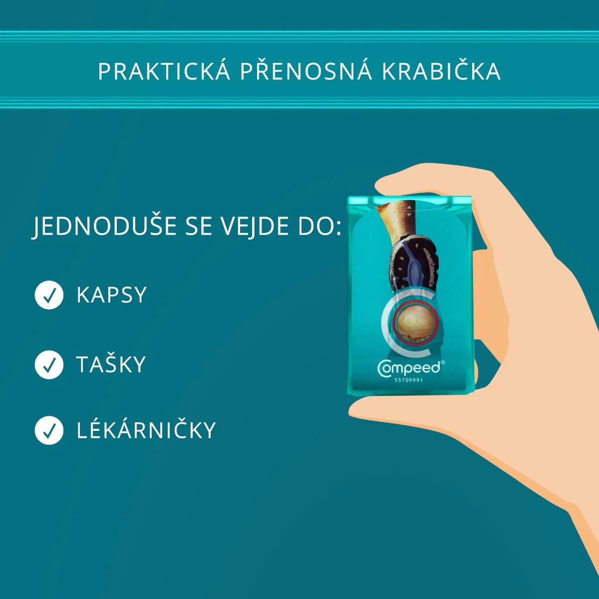 Compeed Náplast na puchýře chodidlo 5 ks