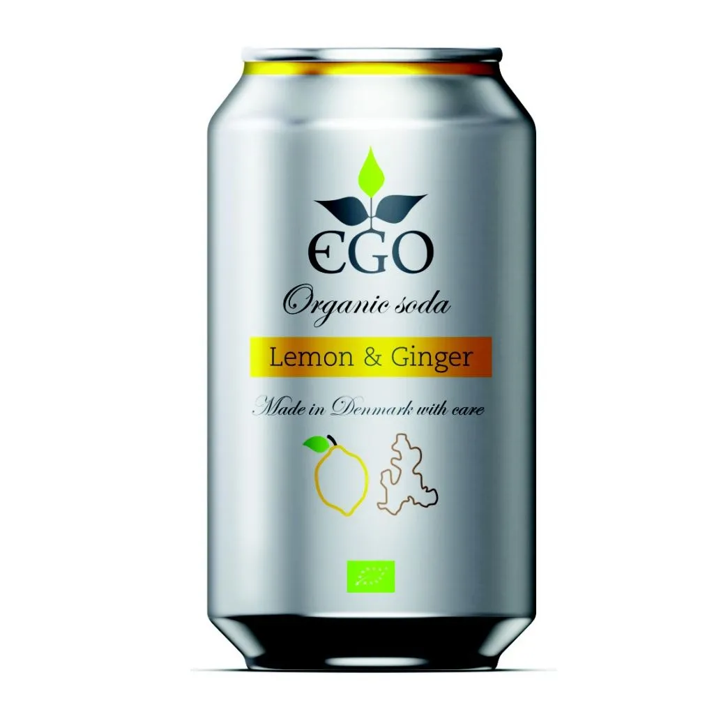 EGO BioLimonáda citrón/zázvor plechovka 330 ml
