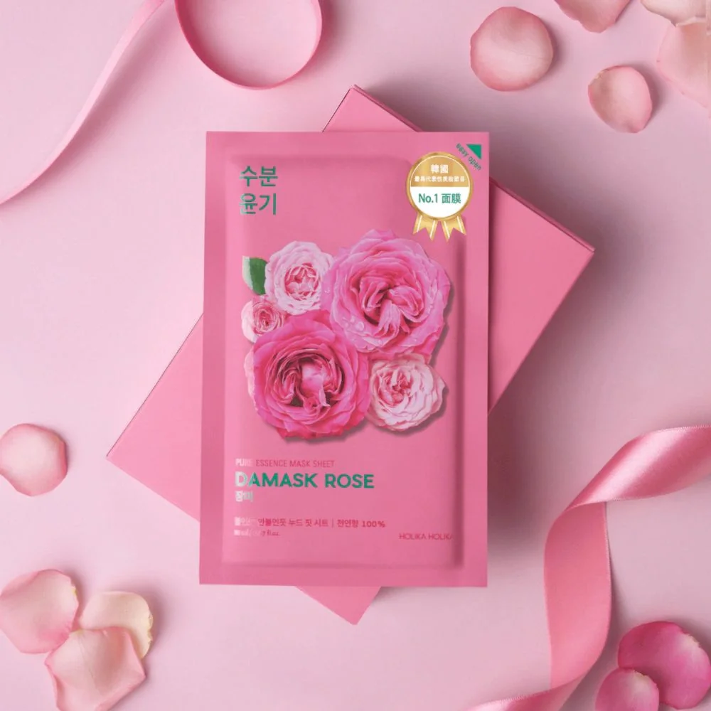 Holika Holika Pure Essence Damask Rose hydratační plátýnková maska 23 ml