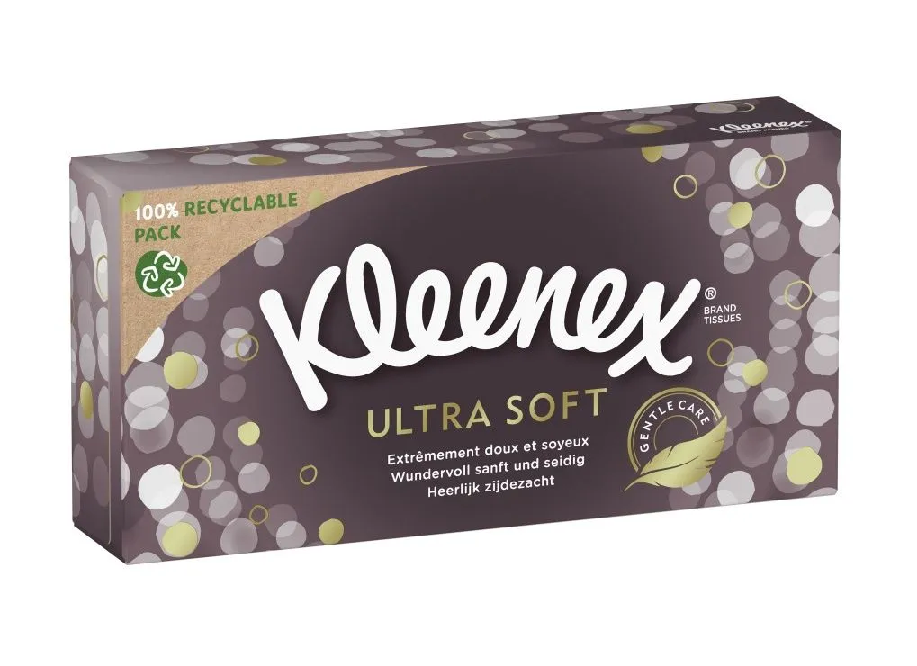 Kleenex Ultra Soft Box papírové kapesníky 64 ks