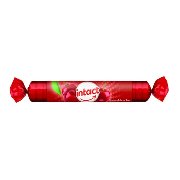Intact Hroznový cukr s vitaminem C třešeň rolička 40 g