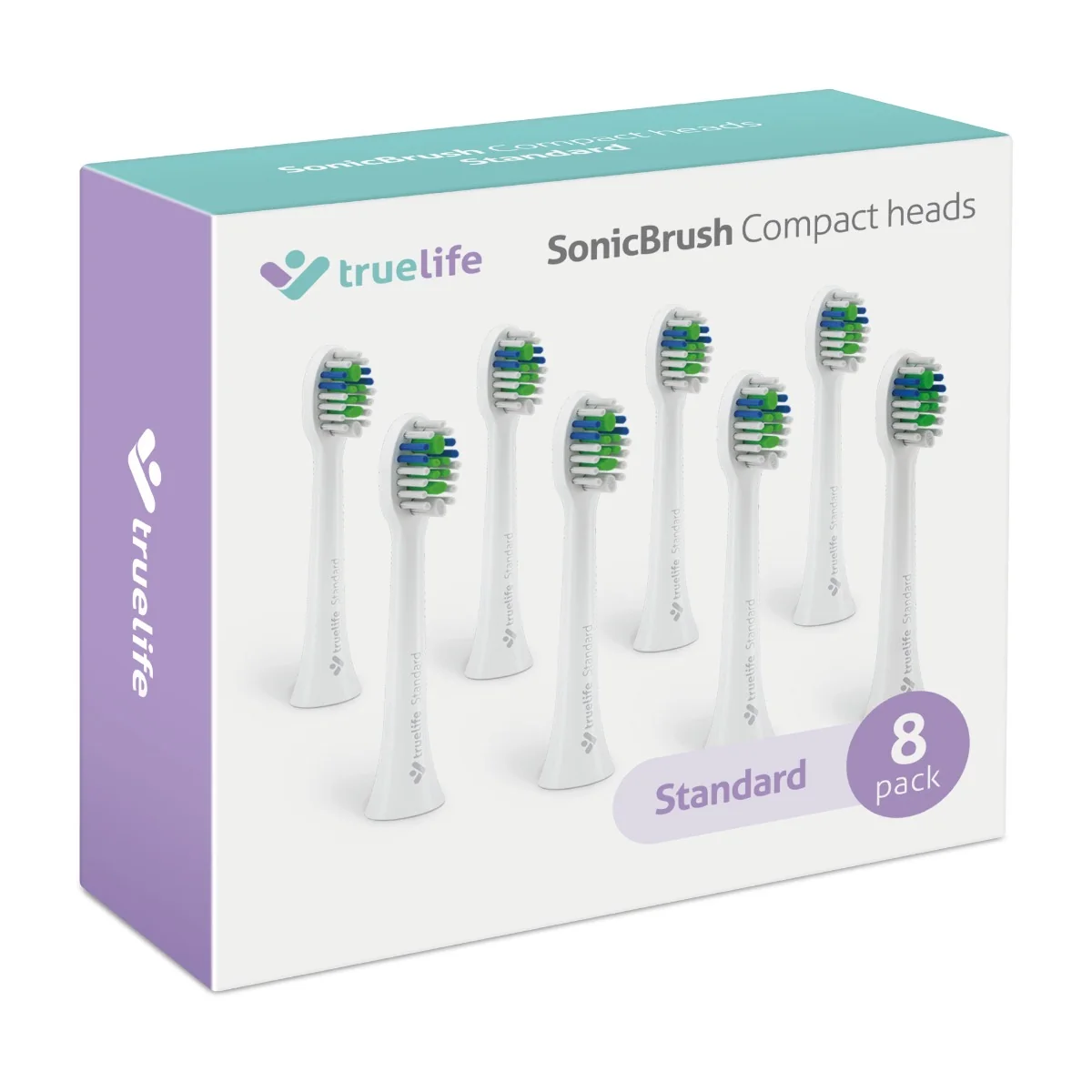 Truelife SonicBrush Compact Heads Standart White náhradní hlavice 8 ks