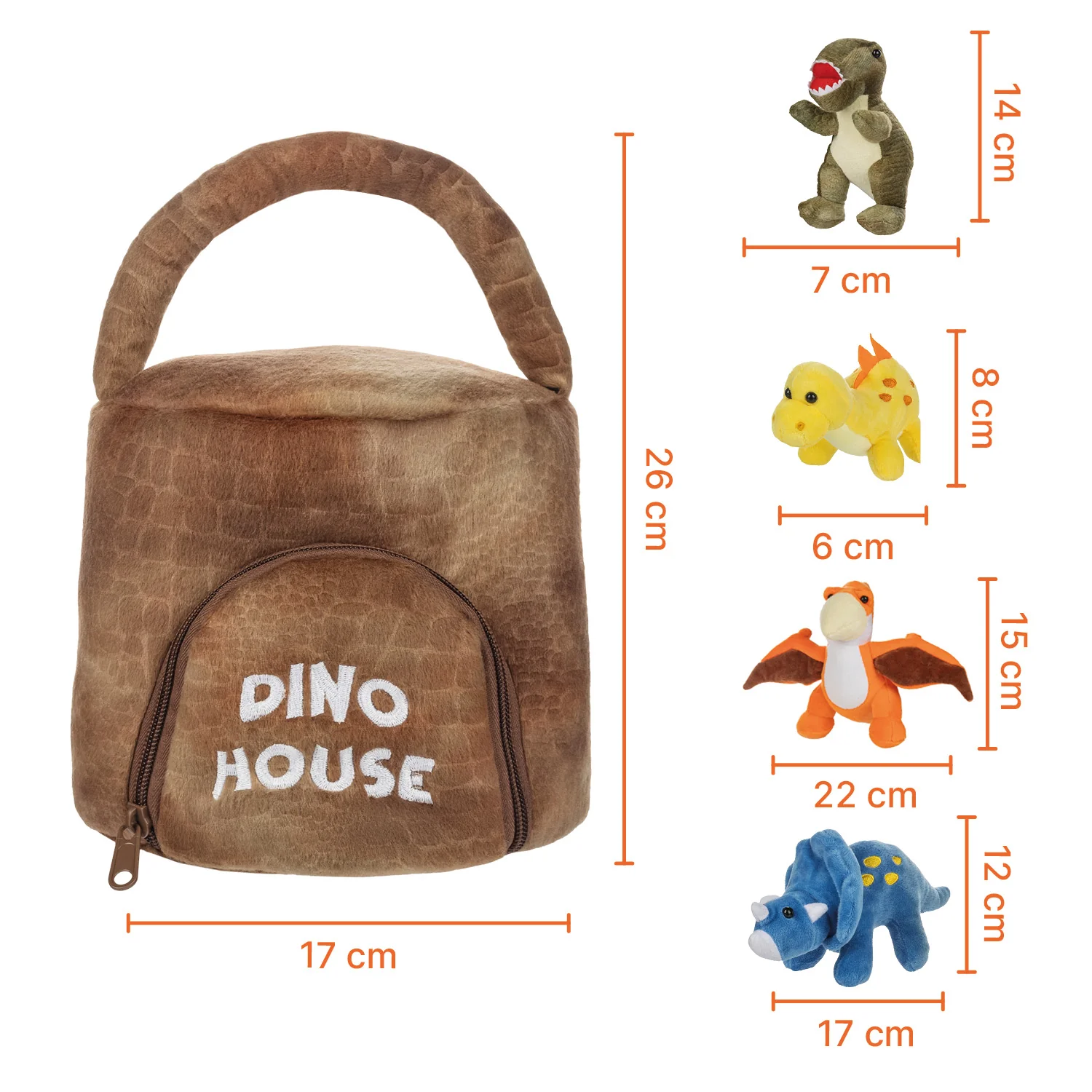 Zopa Plyšový set hraček, Dino 1