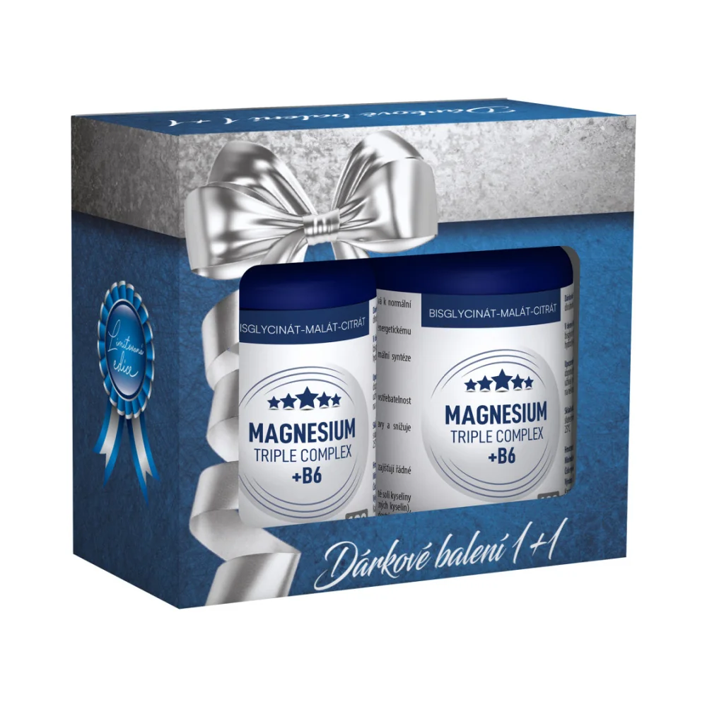Clinical Magnesium Triple complex +B6 2x100 kapslí dárkové balení