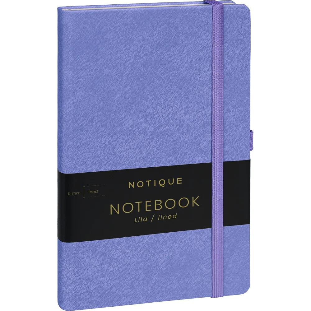 NOTIQUE Notes Lila, linkovaný 13 × 21 cm