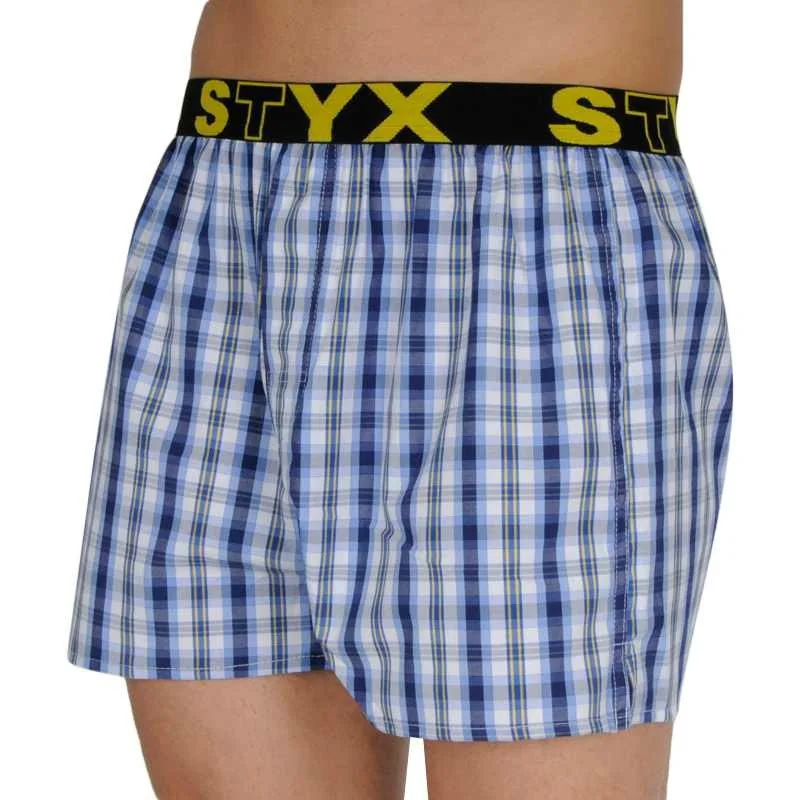Styx Pánské trenky sportovní guma vícebarevné (B106) L