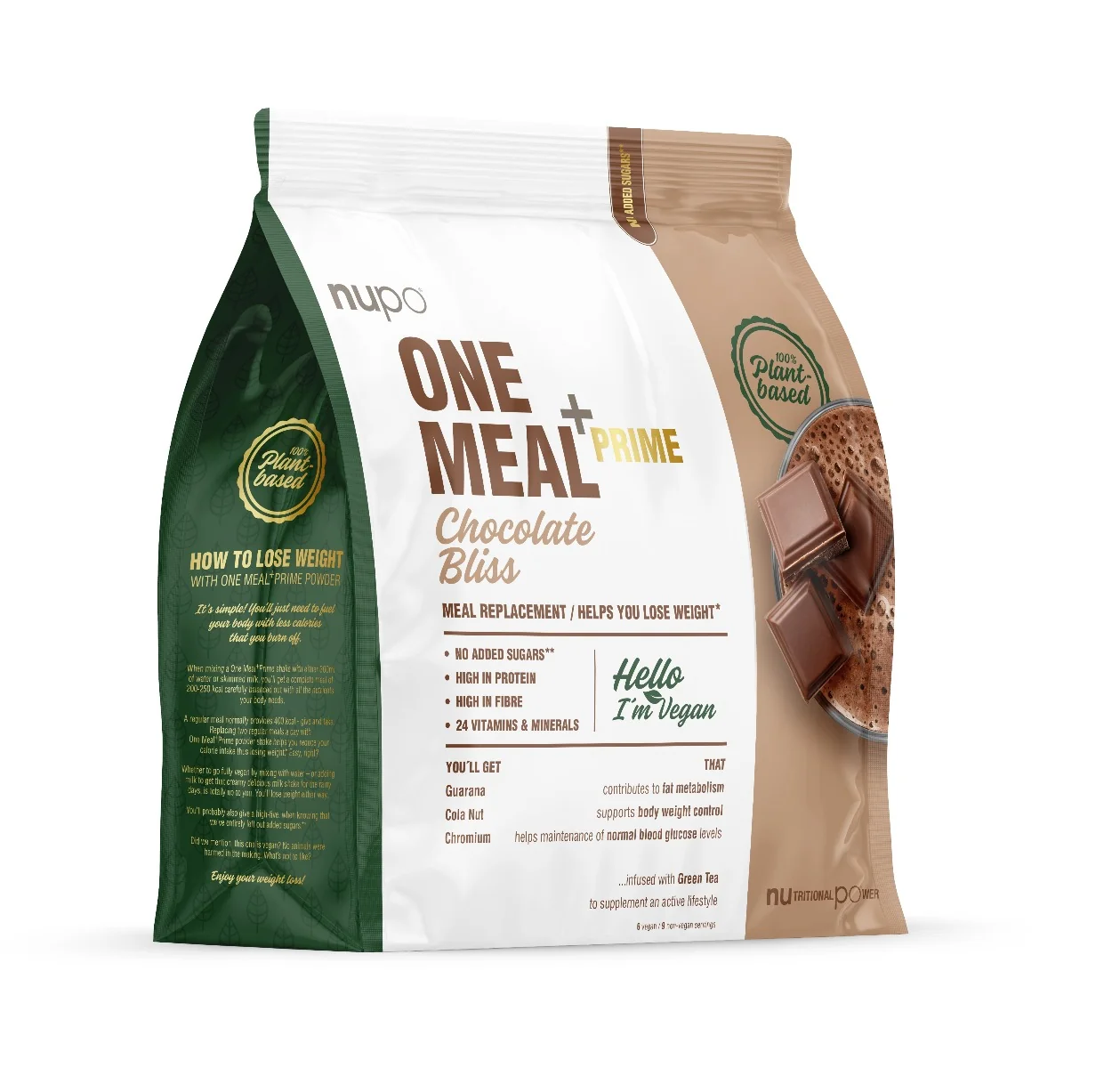 NUPO One Meal + Prime Čokoláda nápoj v prášku 360 g