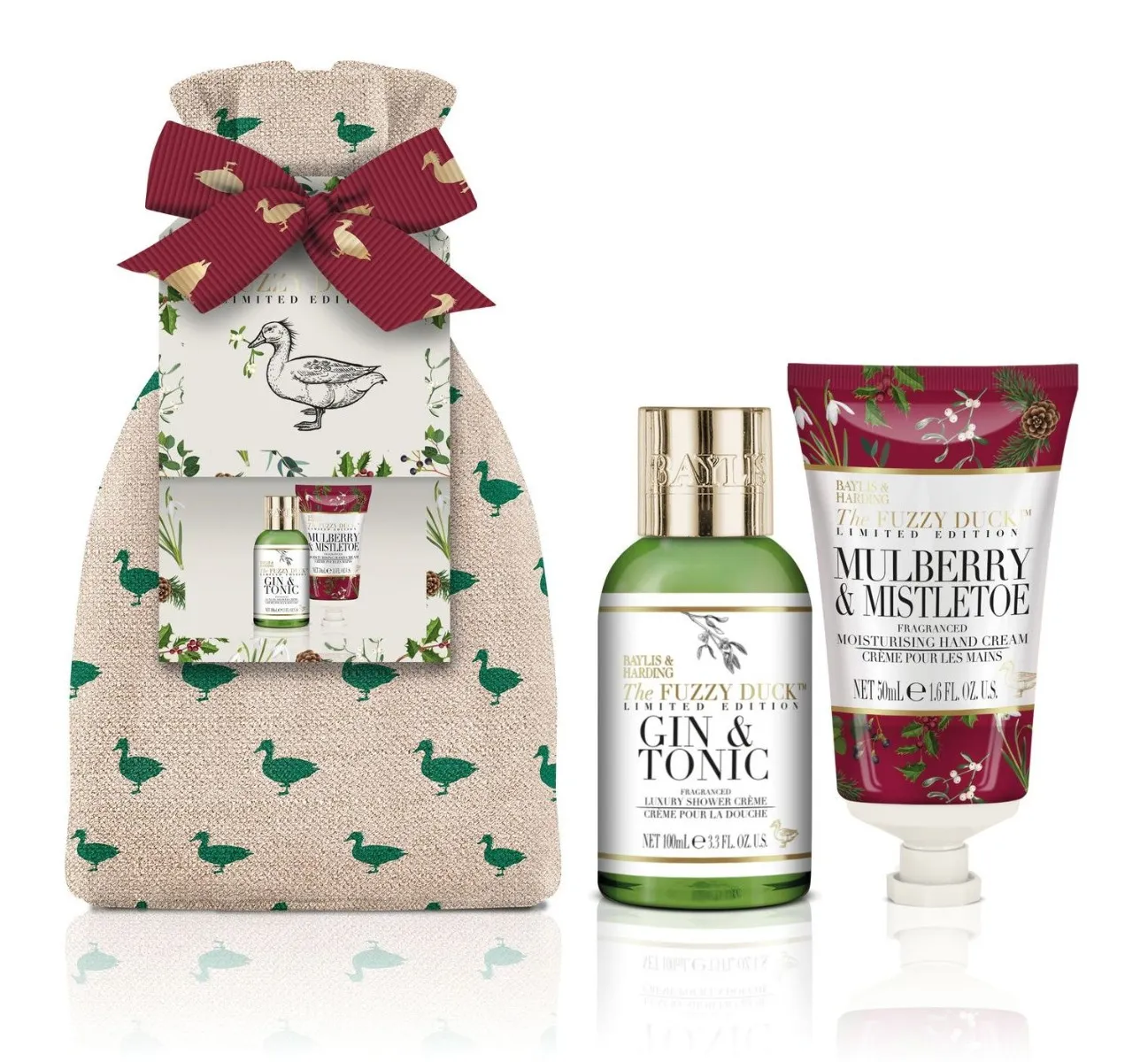 Baylis & Harding Dárková sada péče o tělo v pytlíčku Winter Wonderland 2 ks