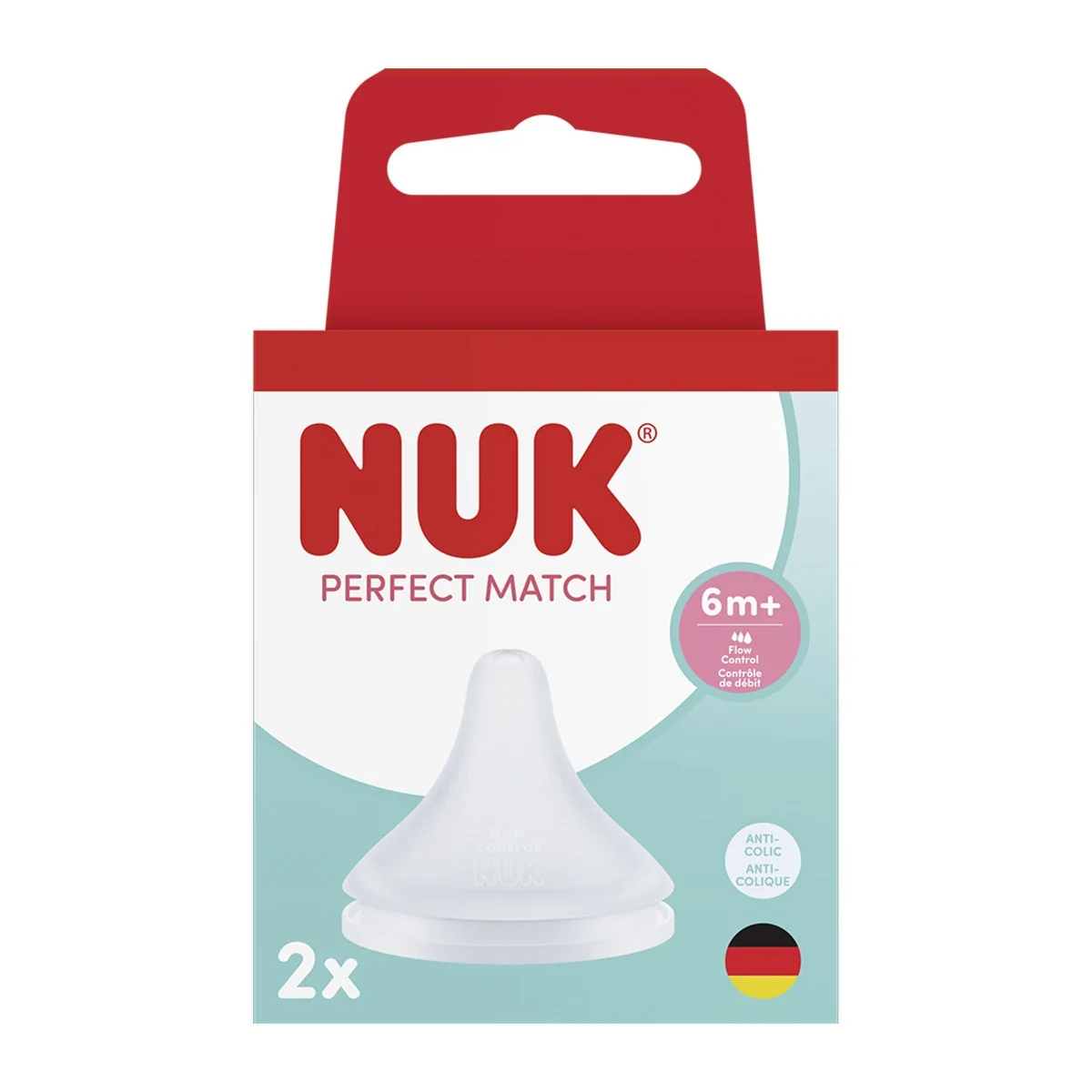 NUK Perfect Match Savička 6m+ vel. Flow Control 2 ks