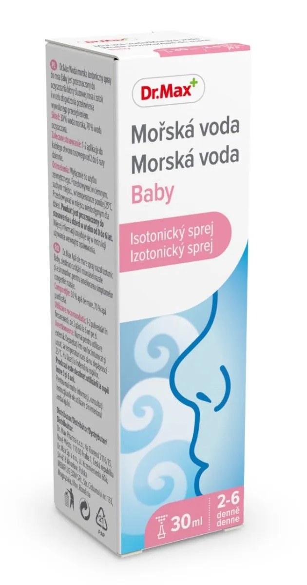 Dr. Max Mořská voda isotonická Baby 0-6 let 30 ml