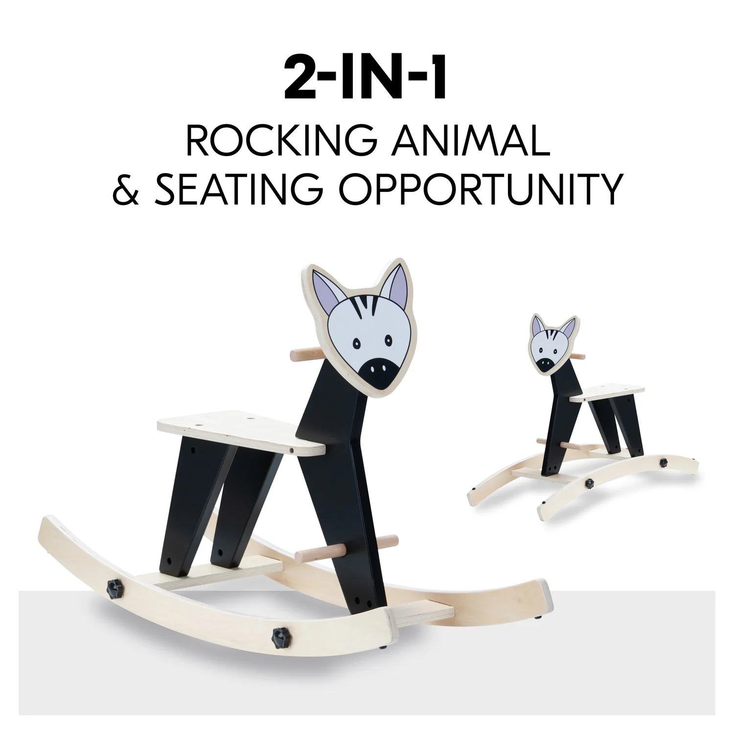 Hauck Houpací zvířátko ROCK N SWING 2v1, zebra 